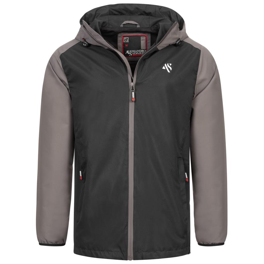 Alessandro Salvarini Alessandro Salvarini Functionele jas donkergrijs / zwart -