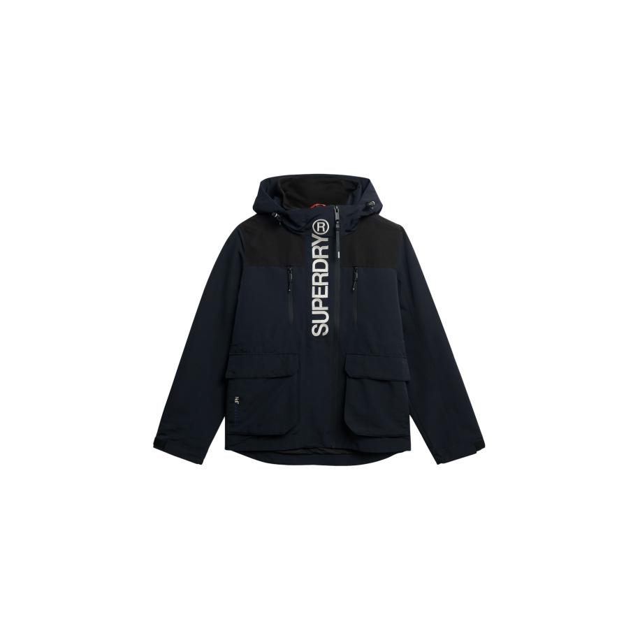 Superdry Superdry Functionele jas navy / wit -