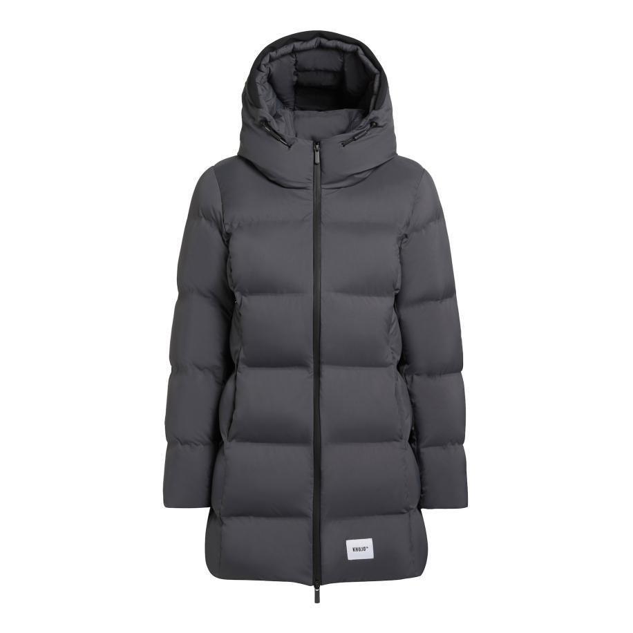 Khujo khujo Winterjas Tanare3 donkergrijs / zwart / wit -