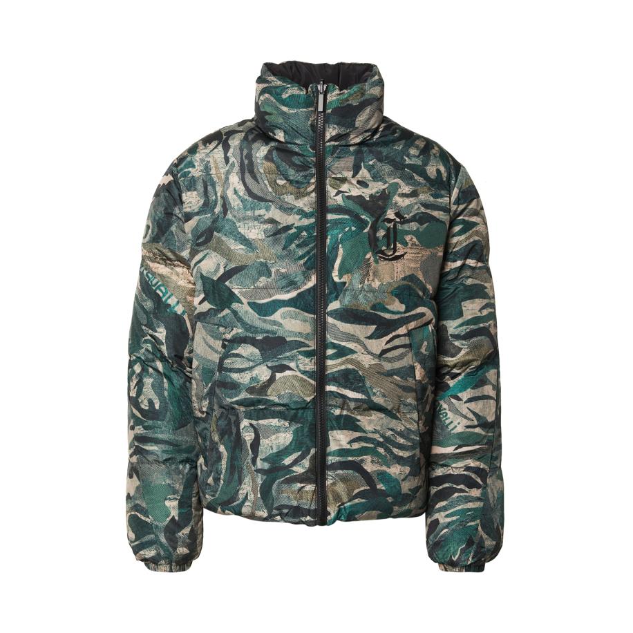 Just Cavalli Just Cavalli Tussenjas olijfgroen / smaragd / zwart / wit -