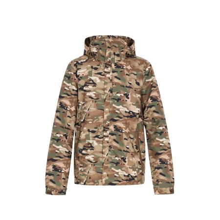 TUFFSKULL Tussenjas lichtbruin / groen / olijfgroen