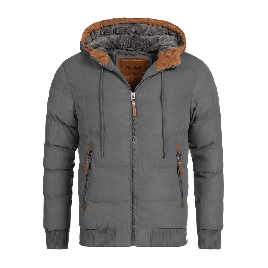 INDICODE JEANS INDICODE JEANS Winterjas Adeline cognac / donkergrijs -