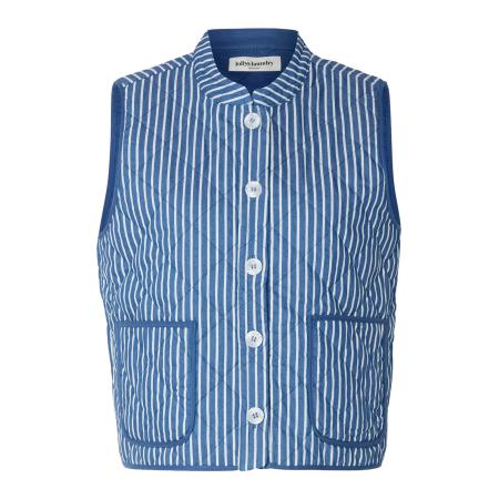 Lollys Laundry Lollys Laundry Bodywarmer Cairo blauw / wit