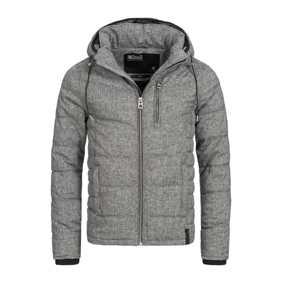 INDICODE JEANS INDICODE JEANS Winterjas Circus grijs gemêleerd -