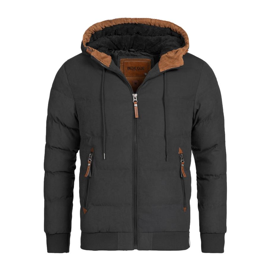 INDICODE JEANS INDICODE JEANS Winterjas Adeline karamel / zwart -