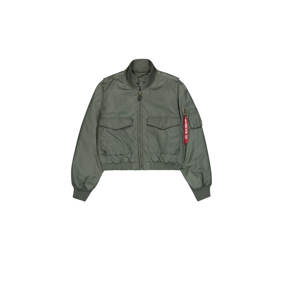Alpha Industries ALPHA INDUSTRIES Tussenjas kaki / rood / wit -