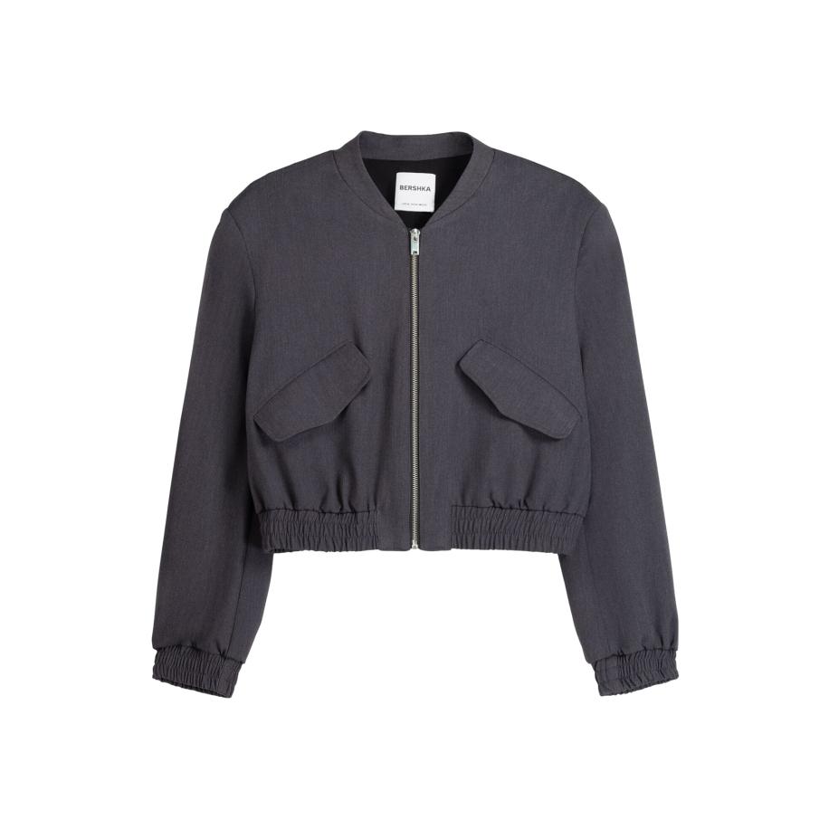 Bershka Bershka Tussenjas donkergrijs -