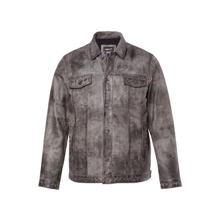 men plus Men Plus Tussenjas lichtgrijs / donkergrijs