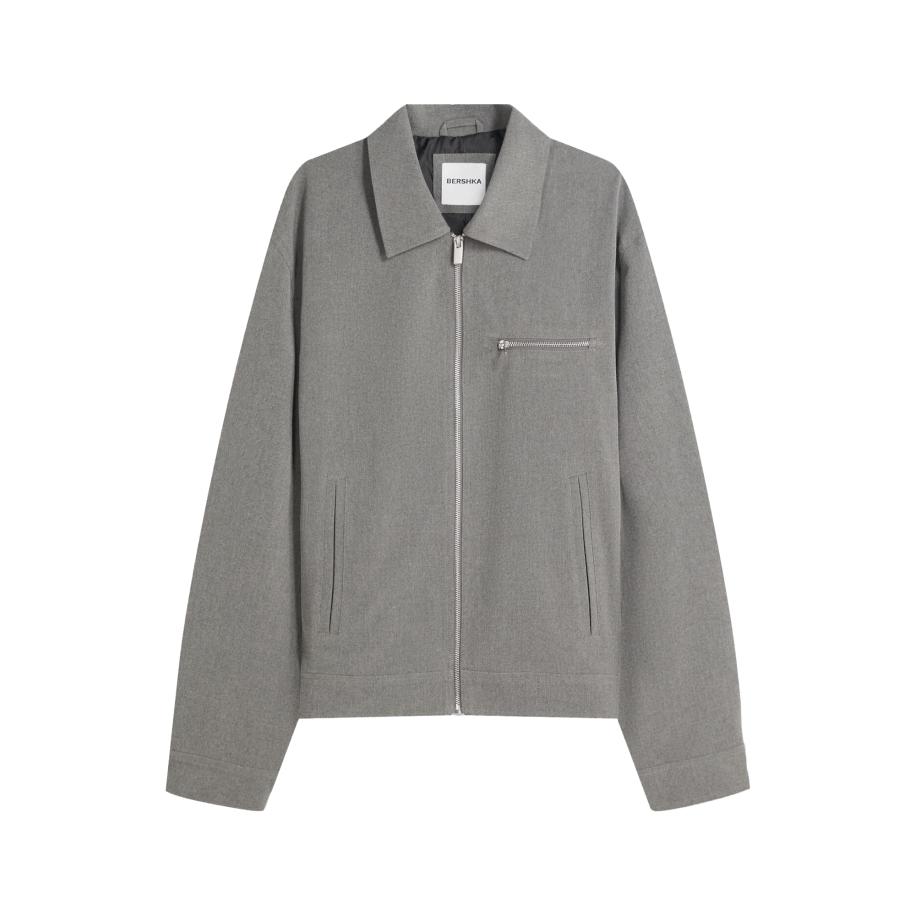 Bershka Bershka Tussenjas grijs gemêleerd -