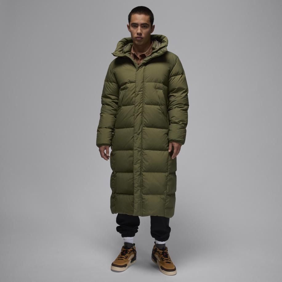 Jordan Flight herenparka met dons - Groen Groen