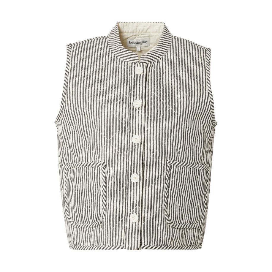 Lollys Laundry Lollys Laundry Bodywarmer Cairo zwart / natuurwit -