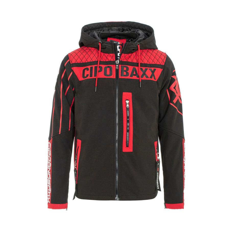 Cipo & Baxx CIPO & BAXX Tussenjas rood / zwart -