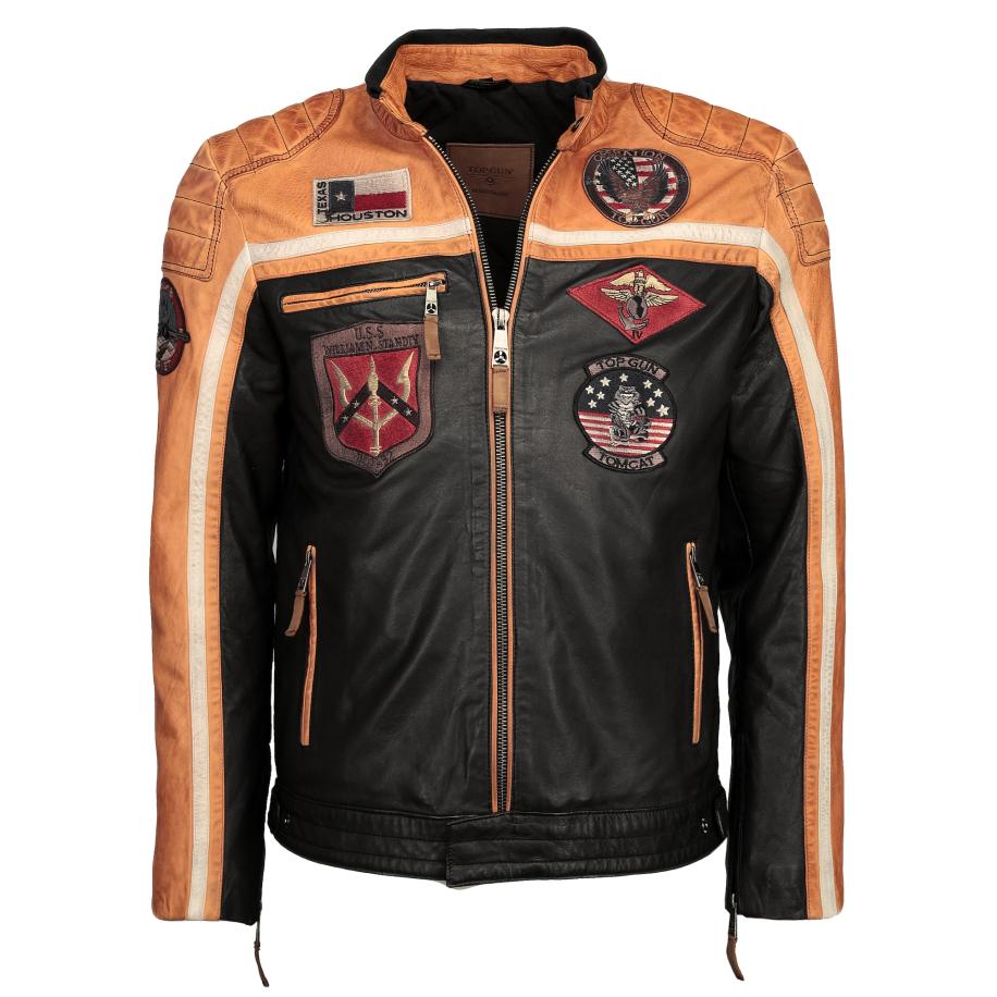 Top gun TOP GUN Tussenjas abrikoos / zwart -