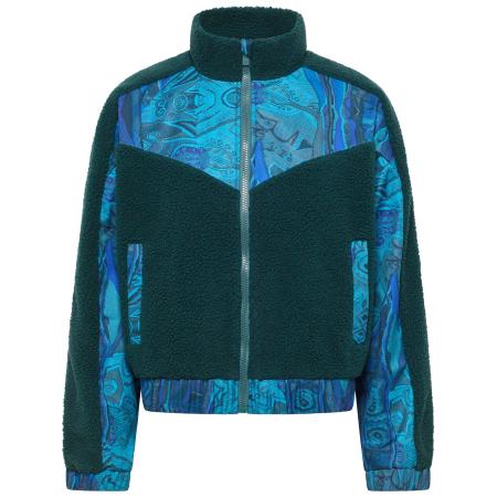 carlo colucci Carlo Colucci Fleece jas Ezechiele blauw / turquoise