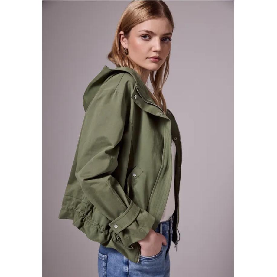 Street One Parka met capuchon Groen