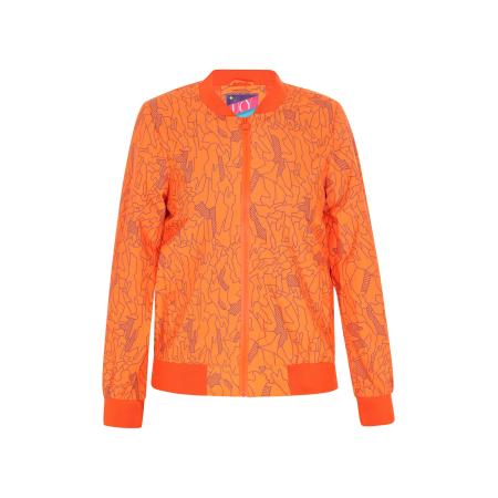 UCY Tussenjas blauw / neonoranje