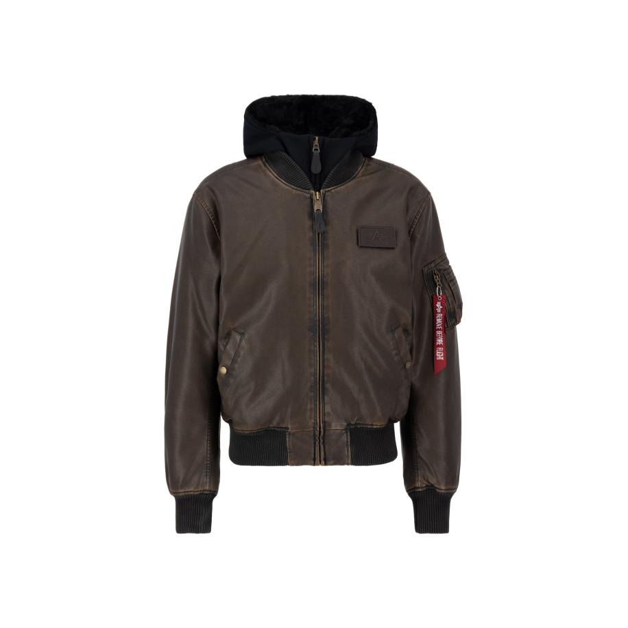 Alpha Industries ALPHA INDUSTRIES Tussenjas bruin / rood / zwart / wit -