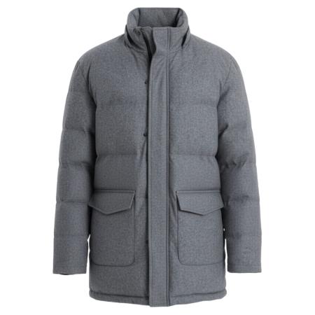 Ombre Ombre Winterjas OM-JALJ-0201 grijs gemêleerd