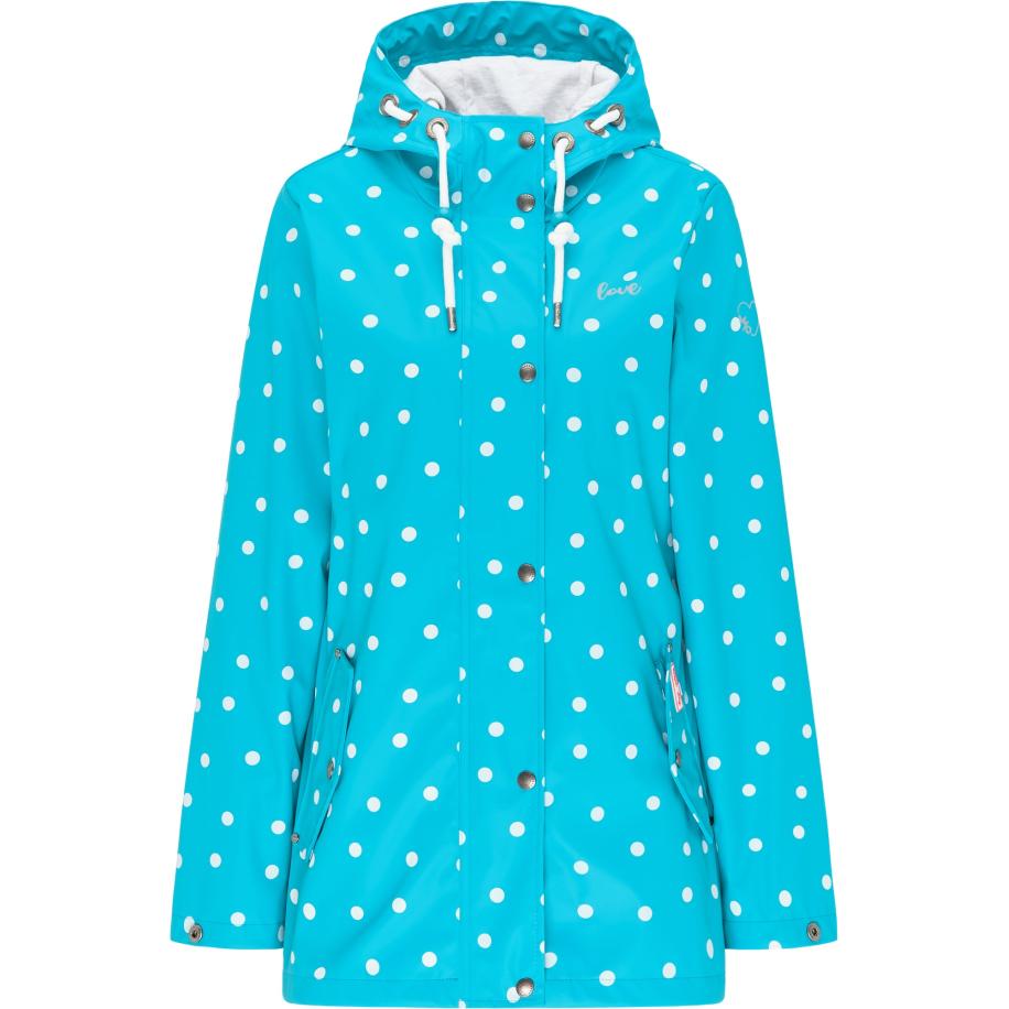 MYMO MYMO Functionele jas turquoise / wit -