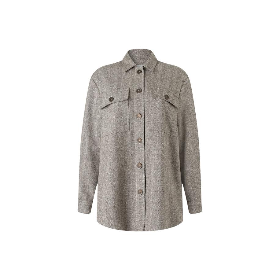 MAERZ Muenchen Tussenjas donkerbruin / wit Bruin