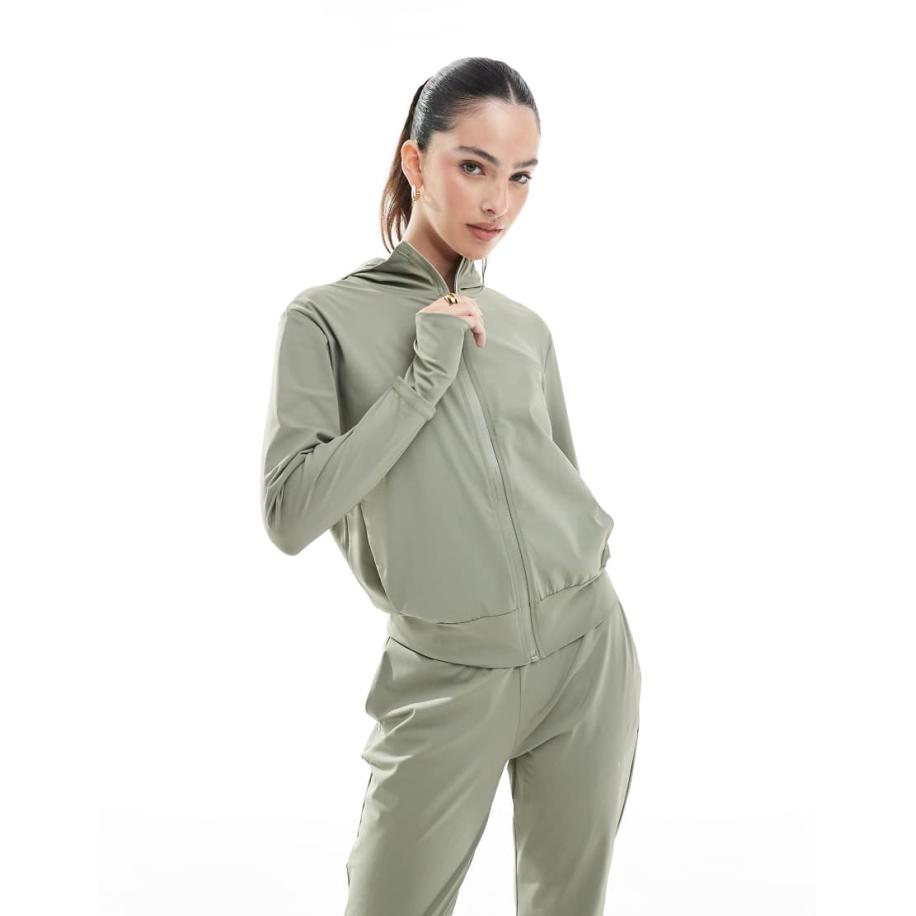 Born Living Yoga Airla Sport Lichtgewicht sportjack in groen Groen