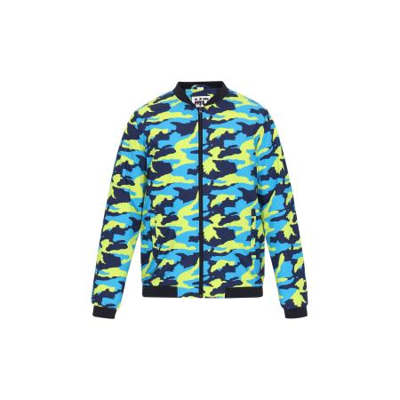 Mo ATHLSR Tussenjas blauw / aqua / limoen