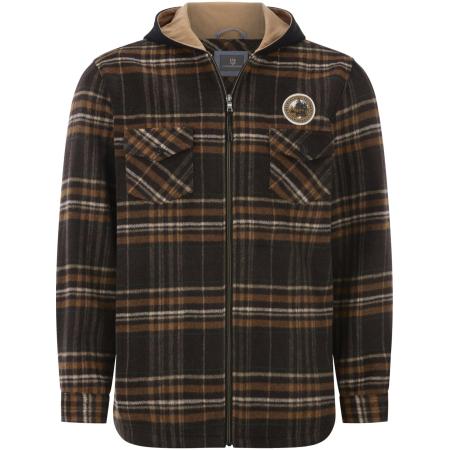 jan vanderstorm Jan Vanderstorm Tussenjas Faape bruin / donkerbruin / wit