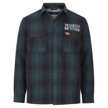 jan vanderstorm Jan Vanderstorm Tussenjas Olafstad petrol / bloedrood / wit