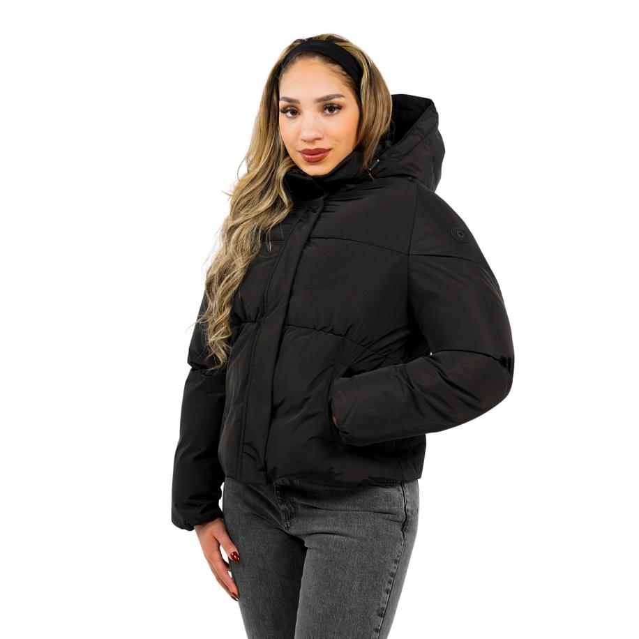 Airforce Maya Puffer Winterjas Zwart