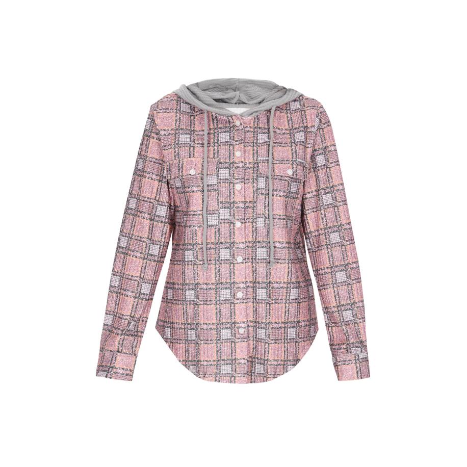 IZIA IZIA Tussenjas grijs / lila -
