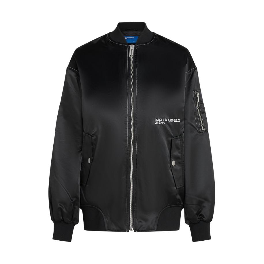 Karl Lagerfeld KARL LAGERFELD JEANS Tussenjas zwart / wit -
