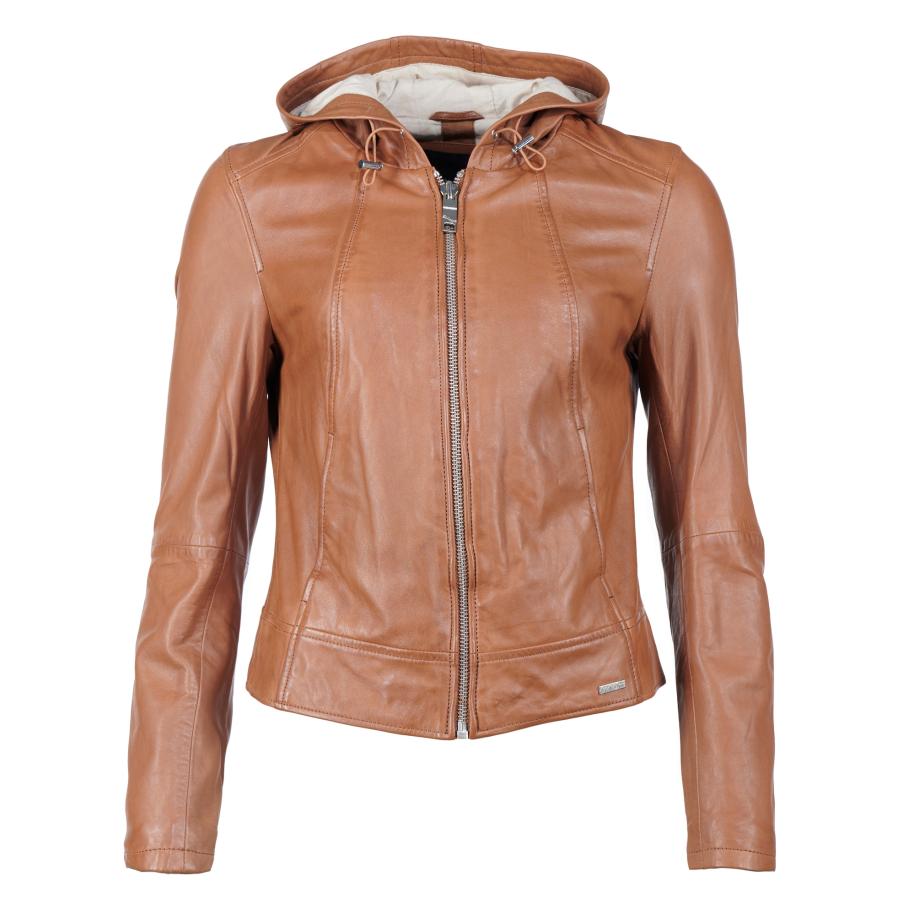 Maze Maze Tussenjas donkerbeige / cognac / lichtbruin -