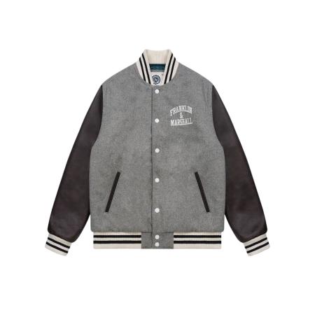 FRANKLIN & MARSHALL Tussenjas grijs / donkergrijs / zwart / wit