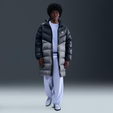 Nike Windrunner herenparka met dons - Grijs
