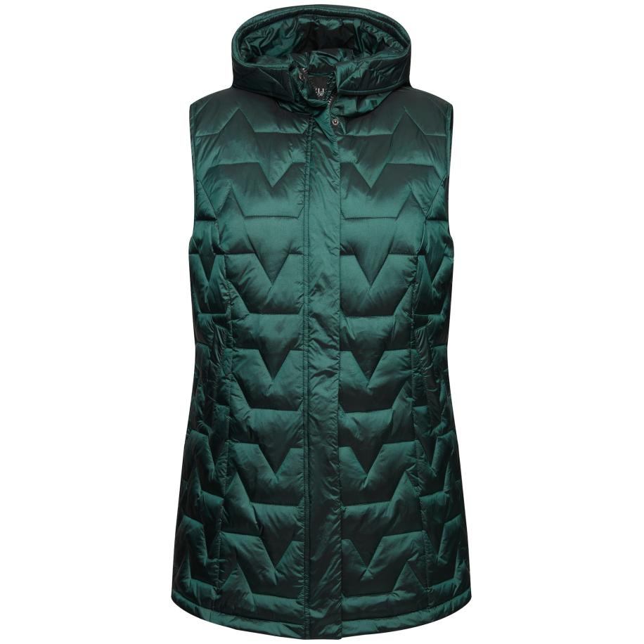 Ulla Popken Ulla Popken Bodywarmer donkergroen -