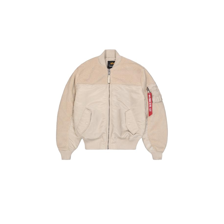 Alpha Industries ALPHA INDUSTRIES Tussenjas beige / donkergrijs / oranje -