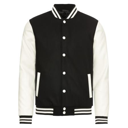 Urban Classics Urban Classics Tussenjas Oldschool zwart / wit