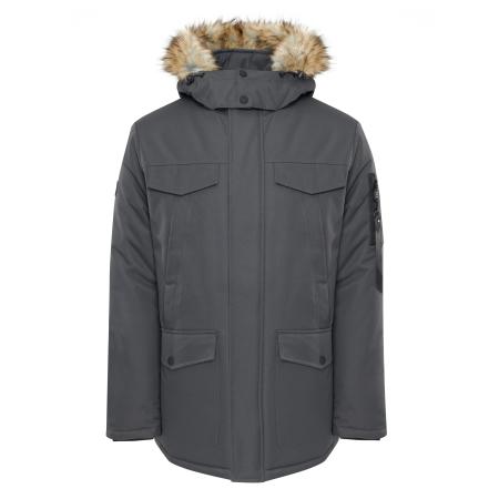 Threadbare Threadbare Tussenjas donkergrijs