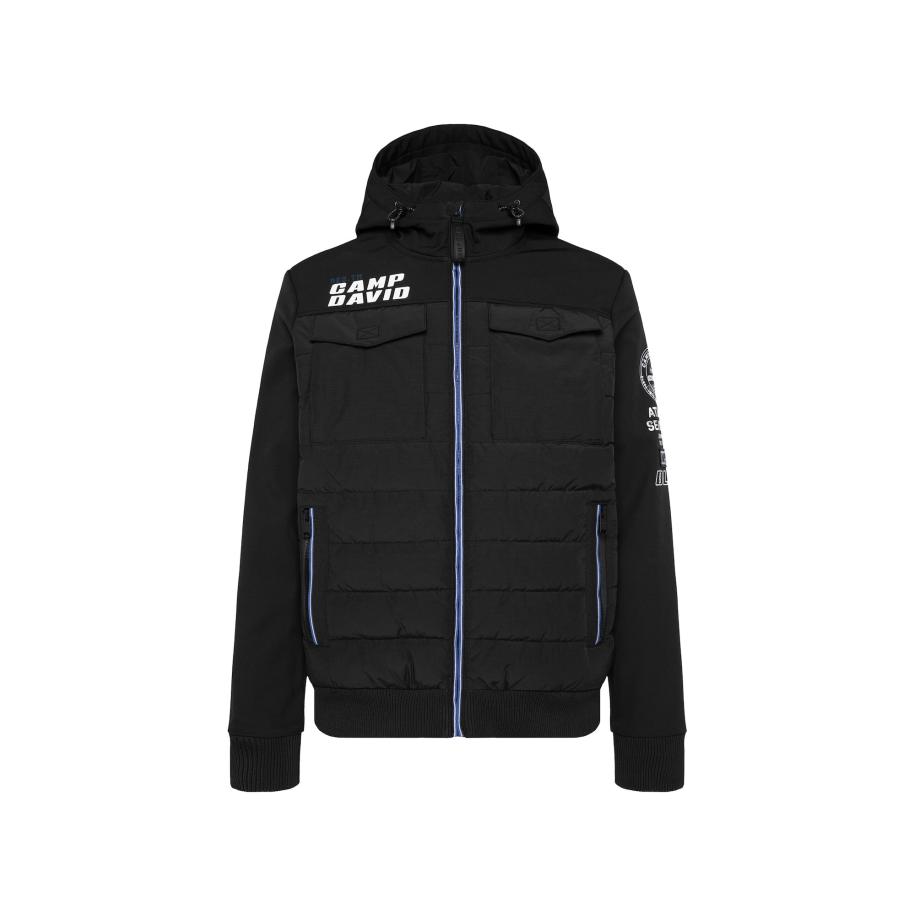 Camp David CAMP DAVID Winterjas blauw / zwart / wit -