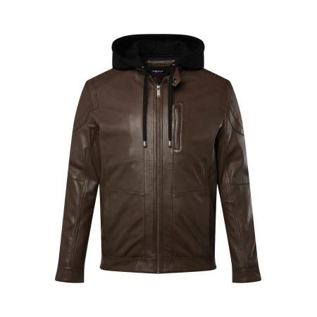 men plus Men Plus Tussenjas chocoladebruin / zwart