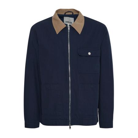 Solid !Solid Tussenjas blauw / bruin