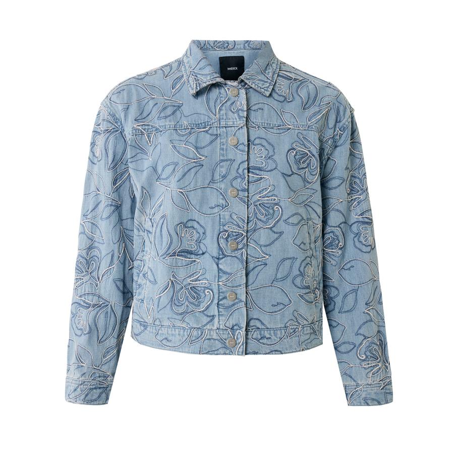 Mexx MEXX Tussenjas blauw denim / donkerblauw / wit -