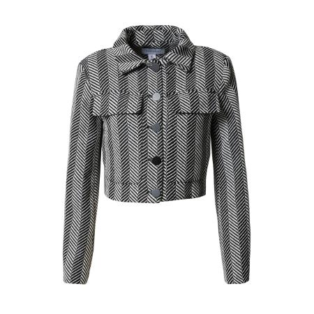 Warehouse Warehouse Tussenjas zwart / wit