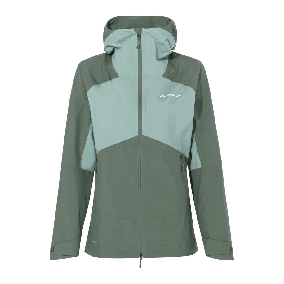 Vaude VAUDE Outdoorjas Simony V kaki / pastelgroen / wit -