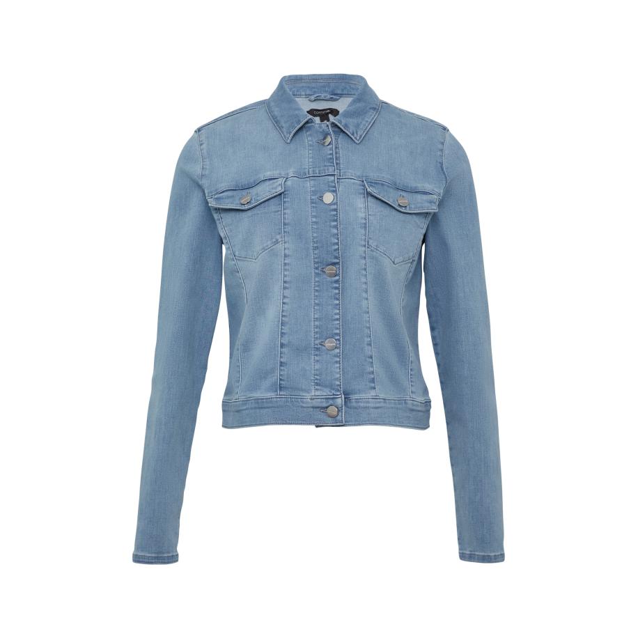 Comma COMMA Tussenjas blauw denim -