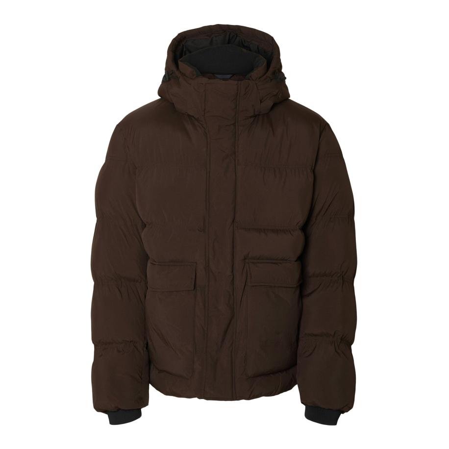 Selected SELECTED Winterjas SLHANDERS donkerbruin -