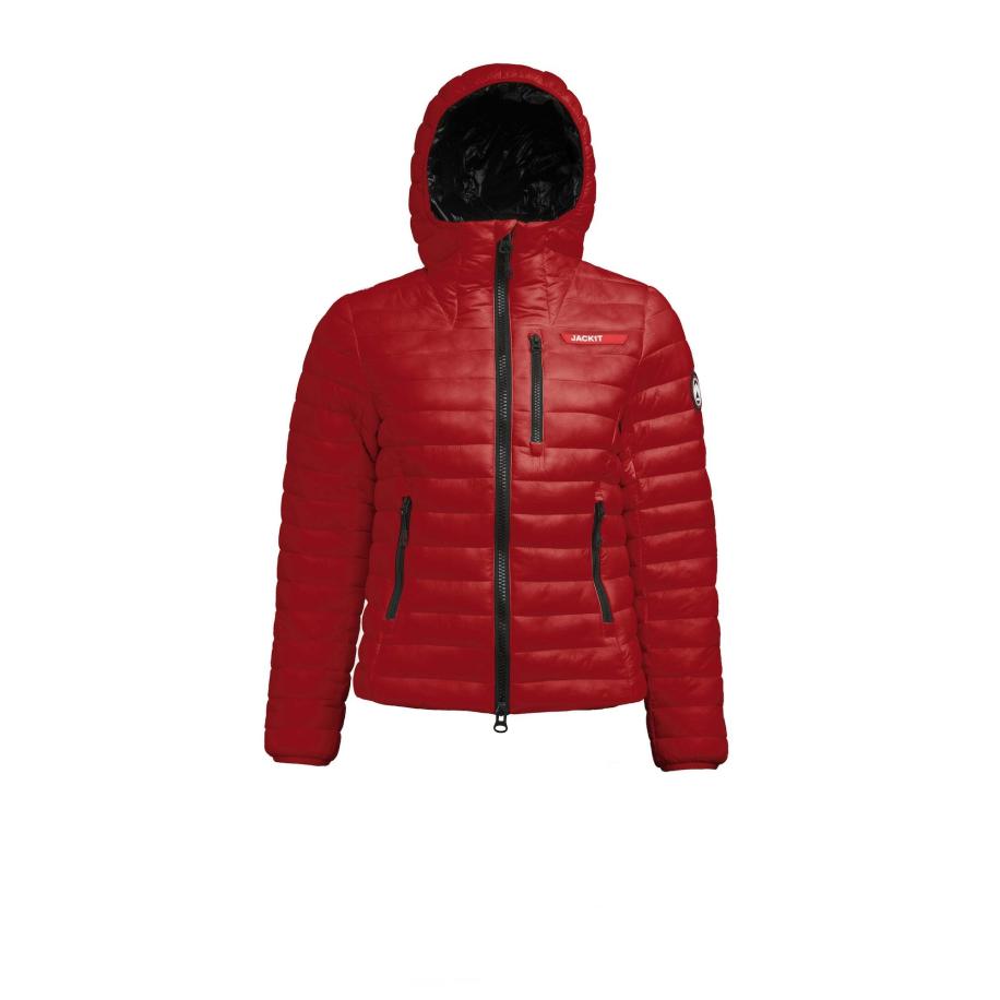 JACK1T JACK1T Outdoorjas SATEL1TE Kapuzen-Daunenjacke 2.0 rood -