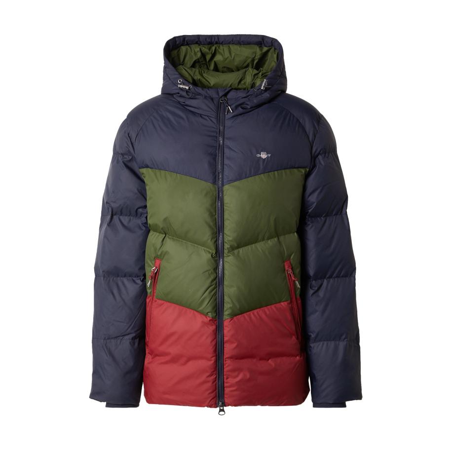 Gant GANT Winterjas donkerblauw / olijfgroen / rood -