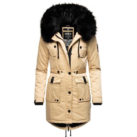 NAVAHOO Winterparka Luluna beige / zwart