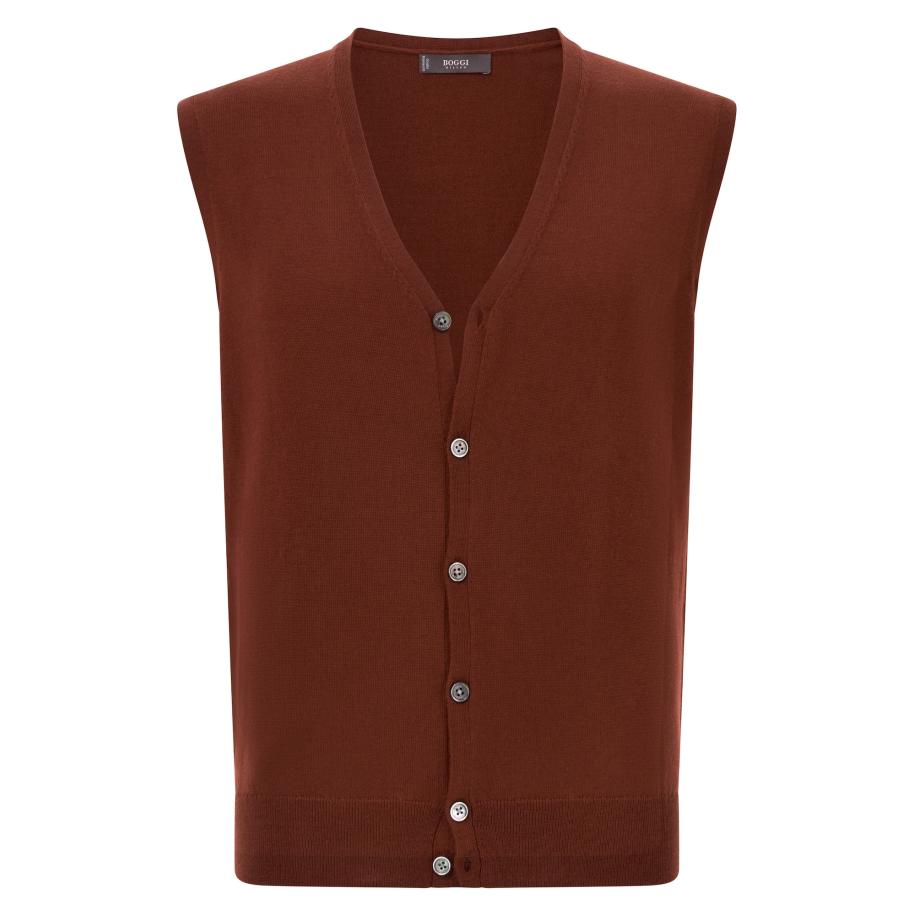 Boggi Milano Boggi Milano Bodywarmer roestrood -